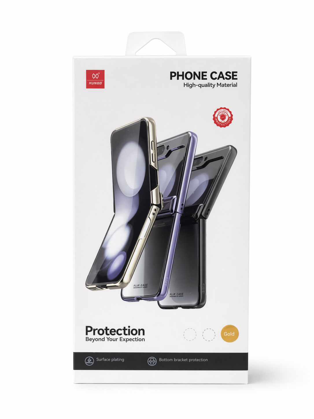 Étui Transparent Brillant XUNDD pour Samsung Galaxy Z Flip 5