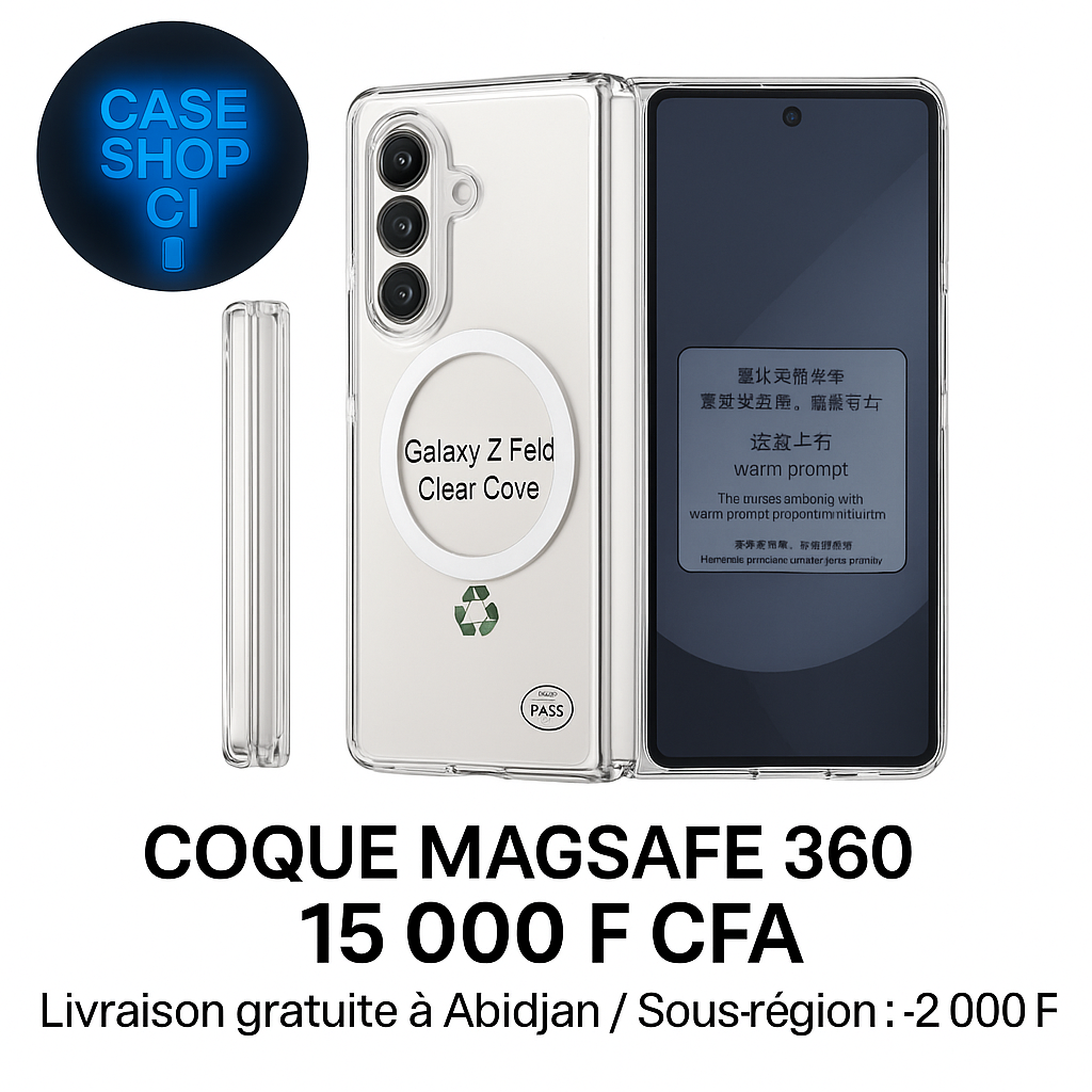 Étui Transparent MagSafe 360° Antichoc – Samsung Z Fold 4 / 5 / 6 / 7