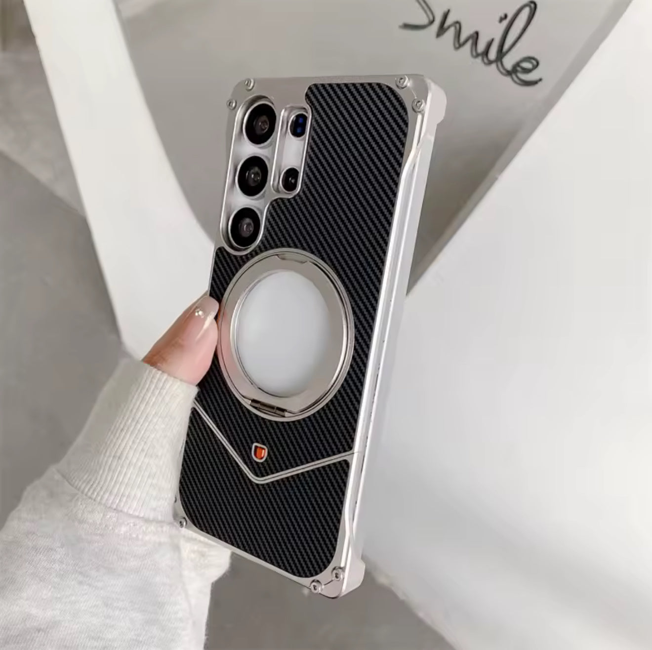 Coque Carbone & Aluminium MagSafe 360 Samsung ( S24 ultra )