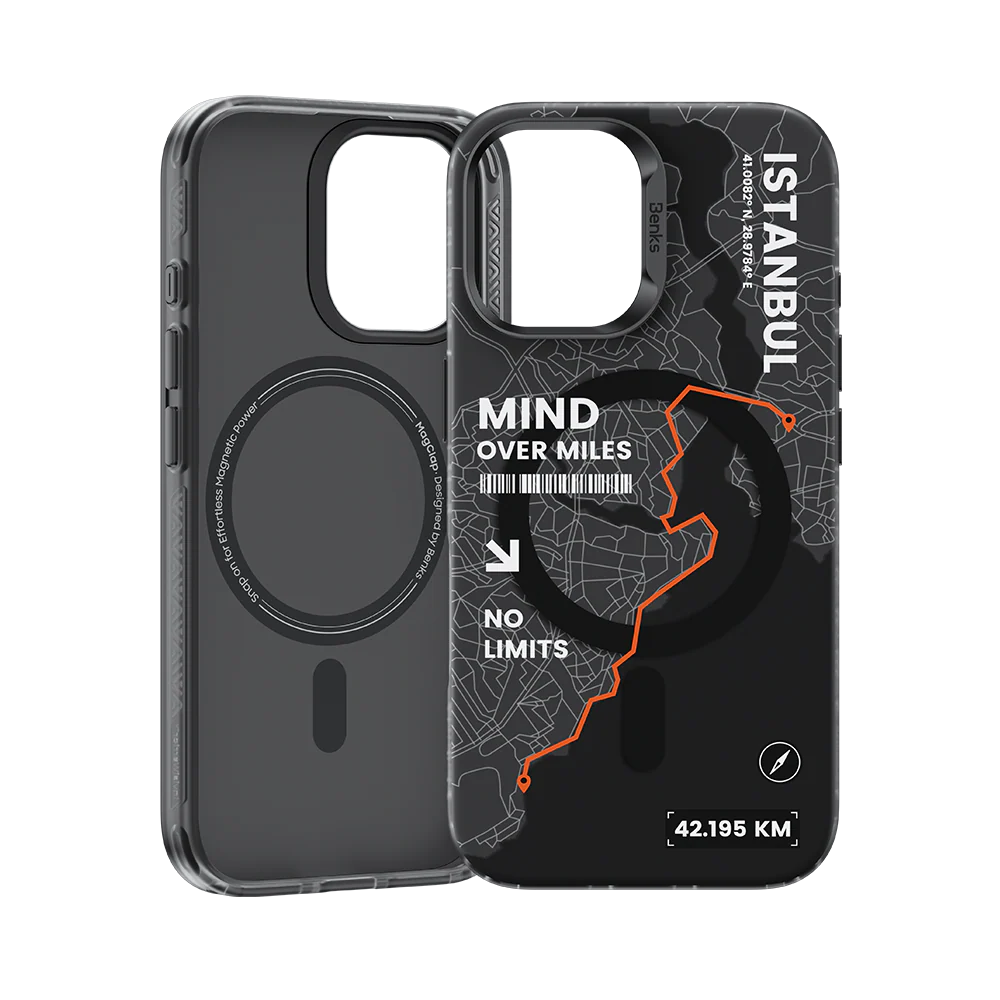 Coque Benks MagSafe Transparente – Mind Over Miles (Istanbul) | iPhone 17
