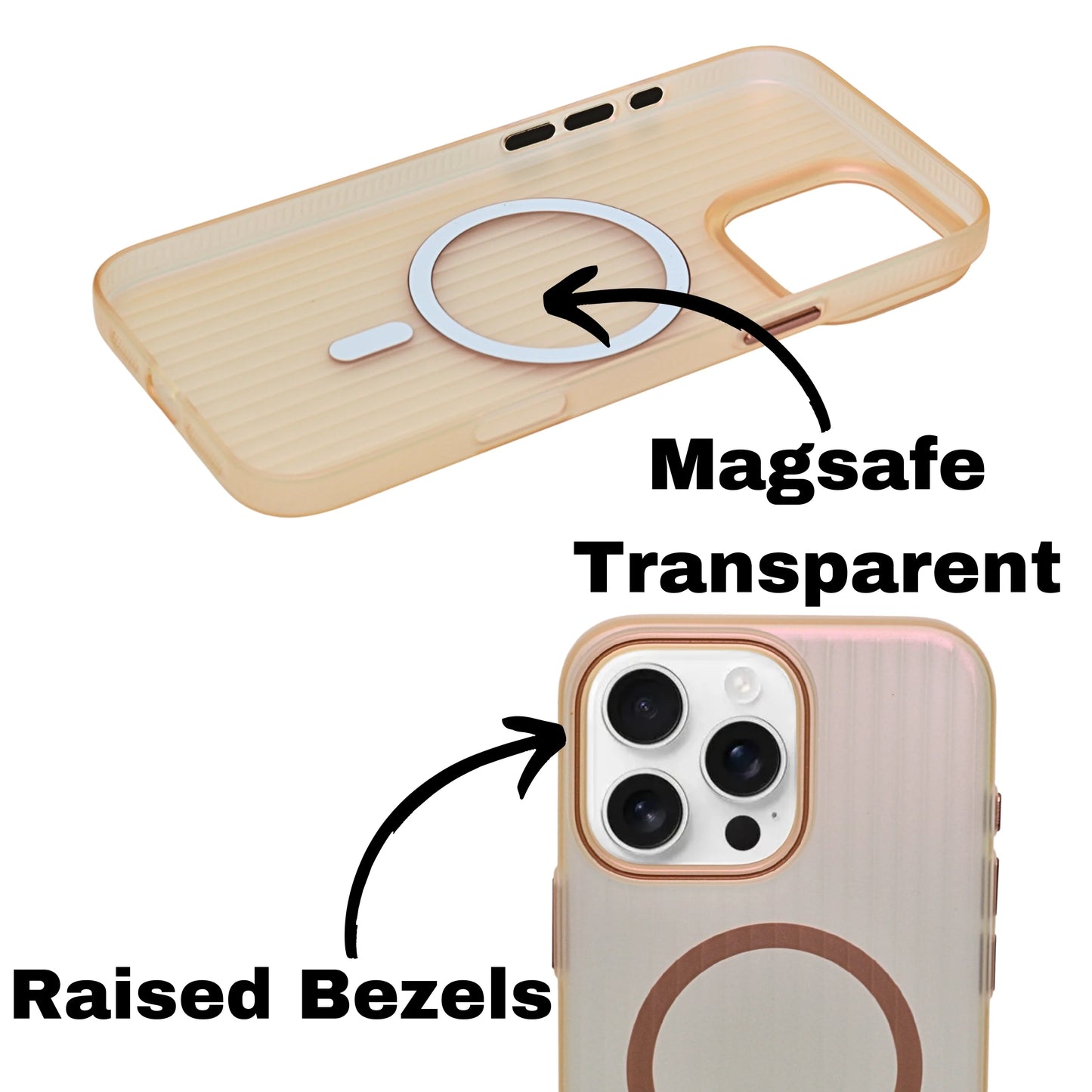 Coque iPhone Mate Transparente MagSafe Rainurée iPhone 15 Pro Max