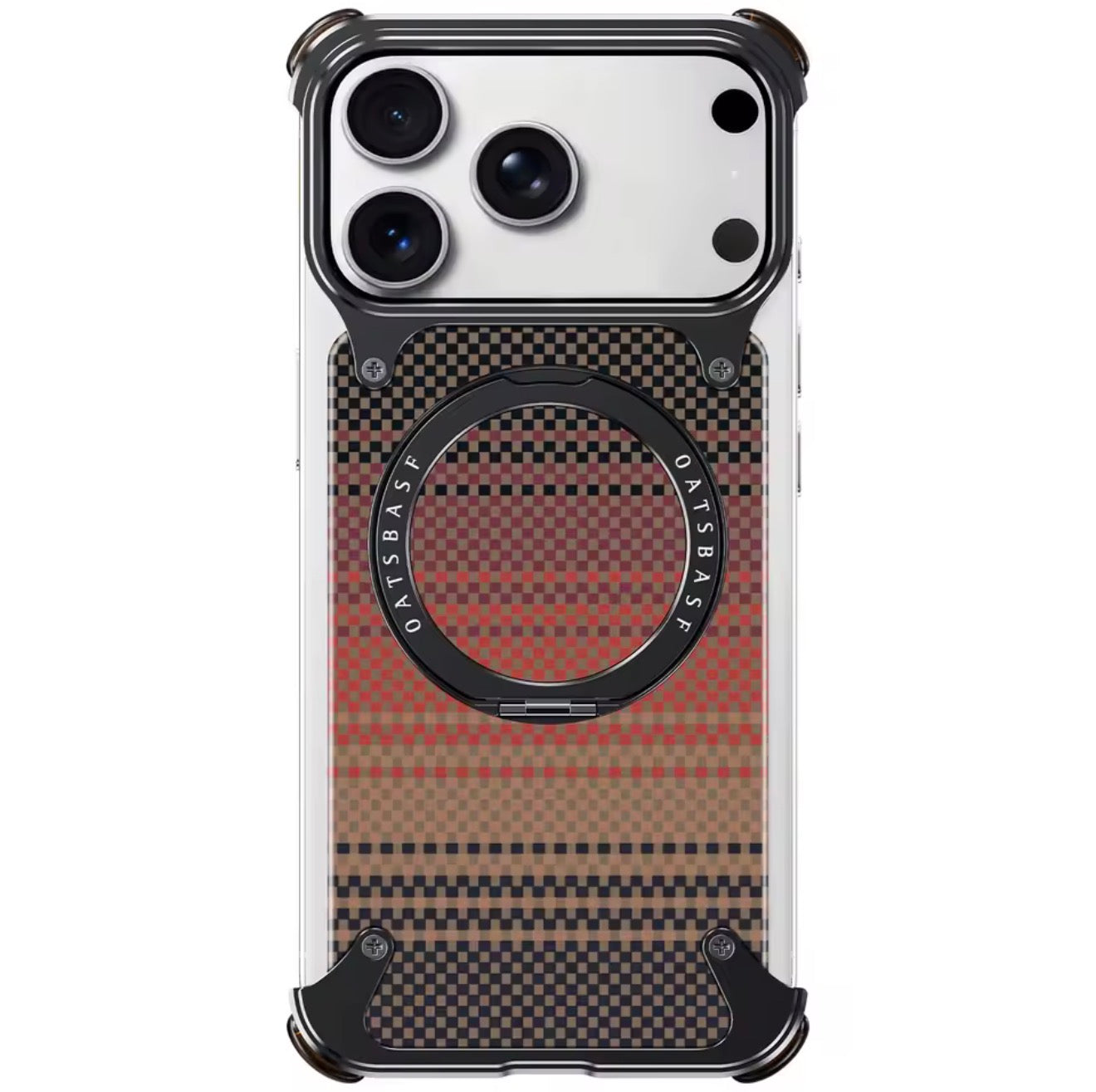 Coque Carbone Aluminium Pro Ring – iPhone 17 Pro / 17 Pro Max