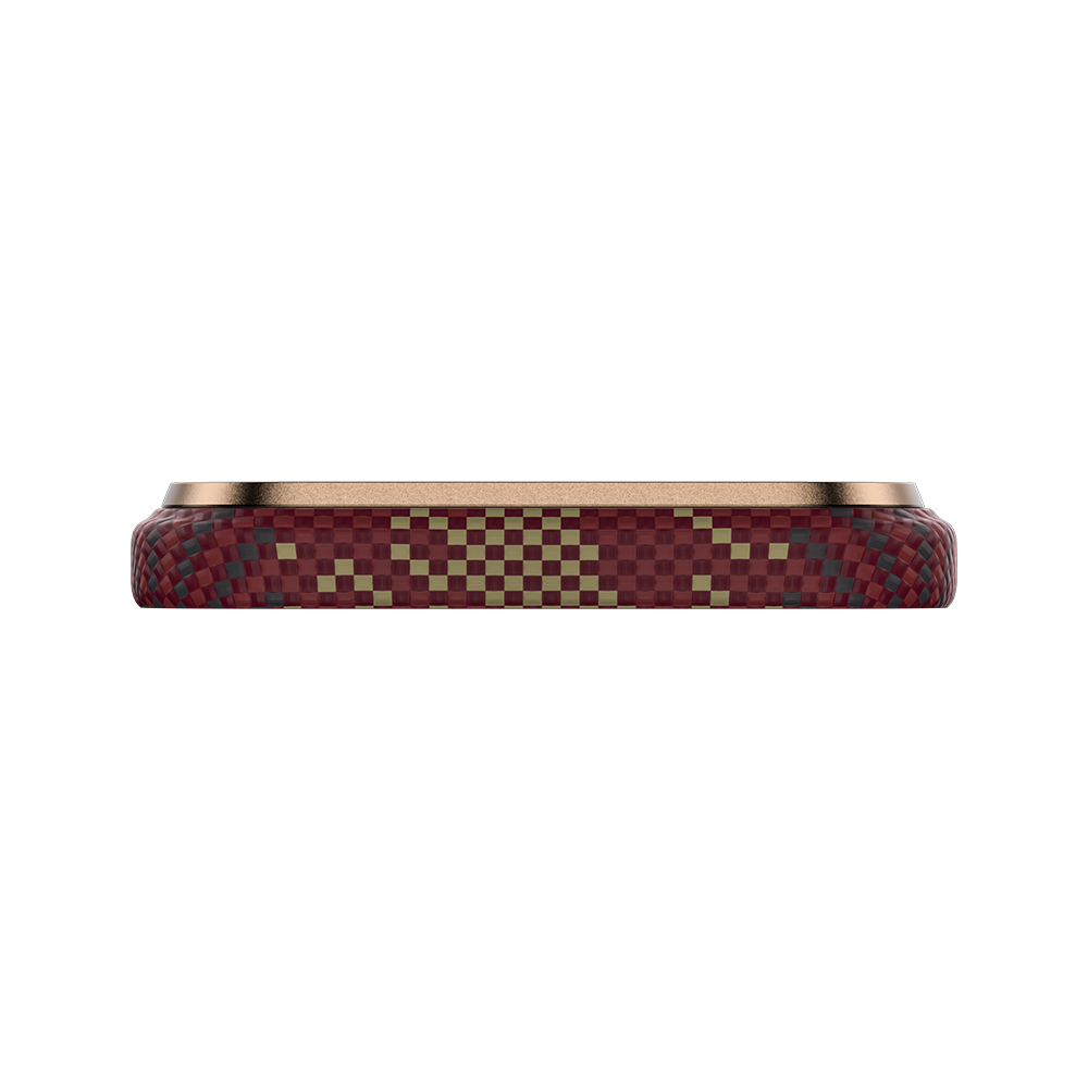 Coque BENKS Kevlar MagSafe – Édition Rouge Dragon pour iPhone 17 Pro Max