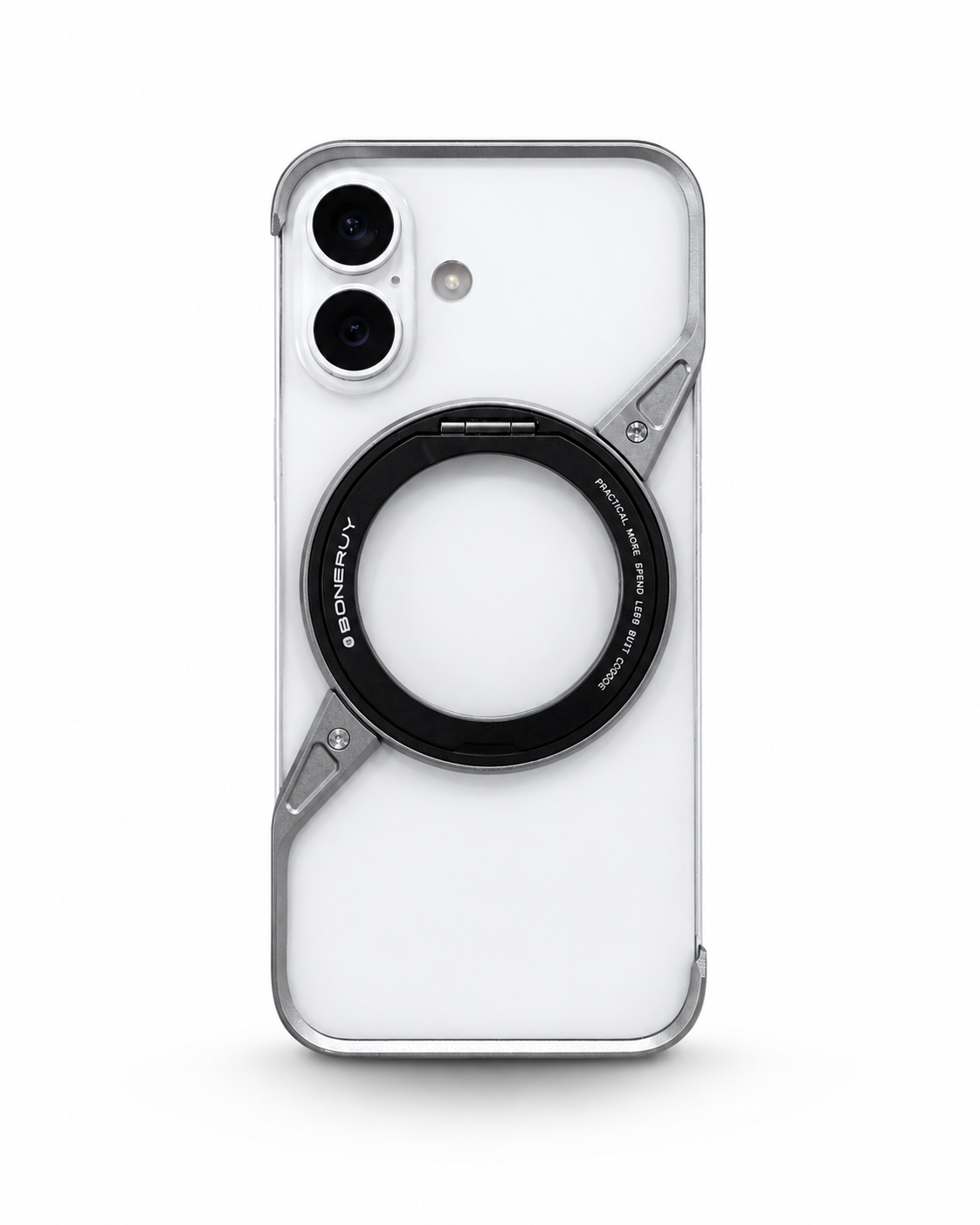 Coque iPhone Aluminium “Z” MagSafe 360° avec Support Rotatif