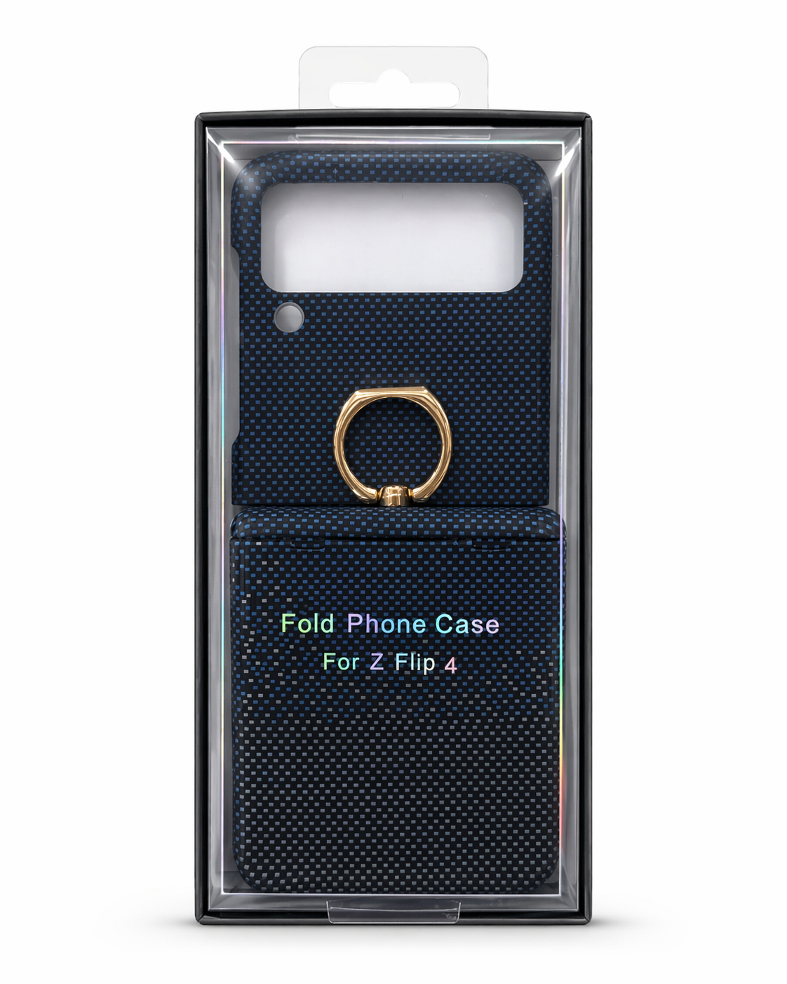 Étui Carbone Samsung Galaxy Z Flip 4 avec Anneau Support