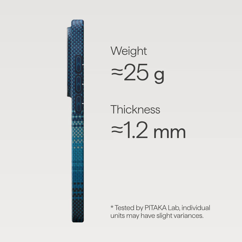Coque PITAKA Carbone MagSafe Samsung S26 Ultra – Édition Bleue Premium