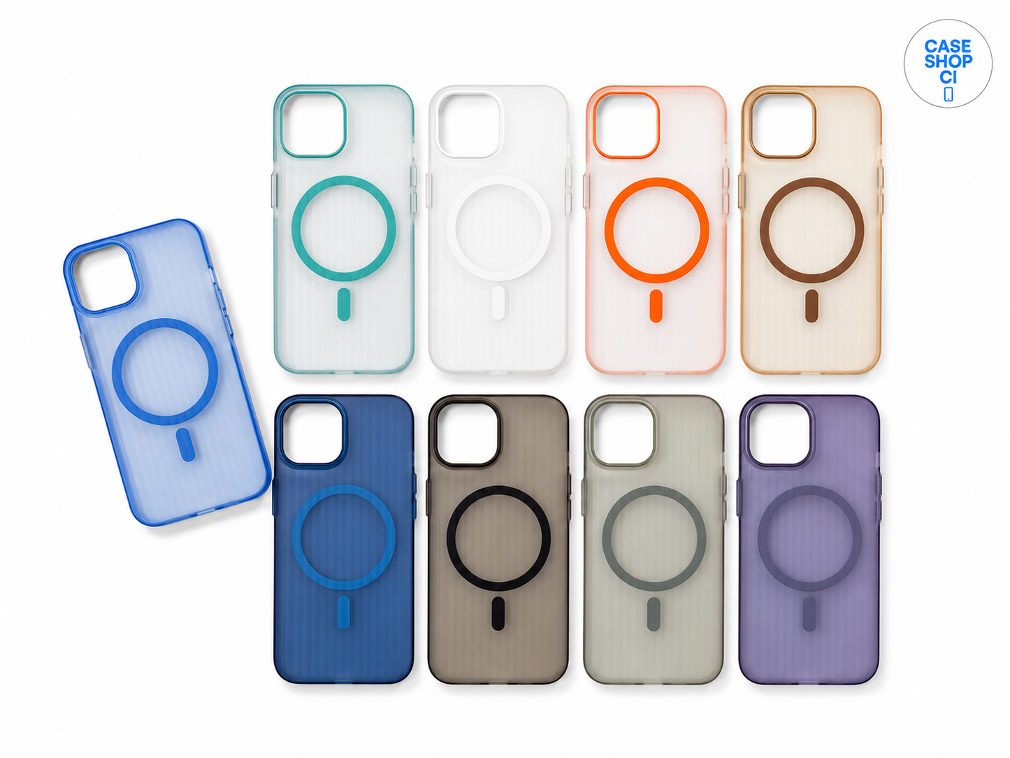 Coque Mate MagSafe – Protection Élégante & Antidérapante – iPhone 15