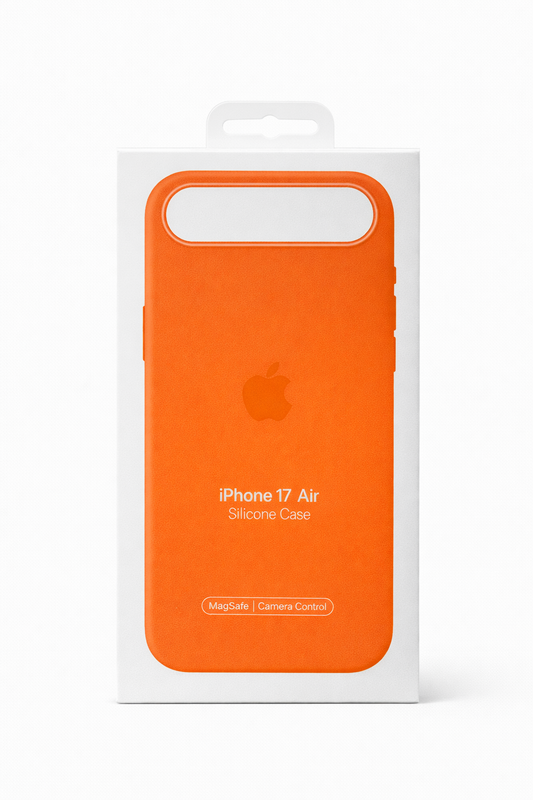 Coque iPhone 17 Air Silicone Original MagSafe – Douce & Anti-Choc