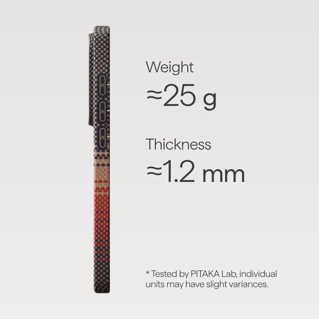 Coque PITAKA Carbone MagSafe Samsung S26 Ultra – Sunset Premium