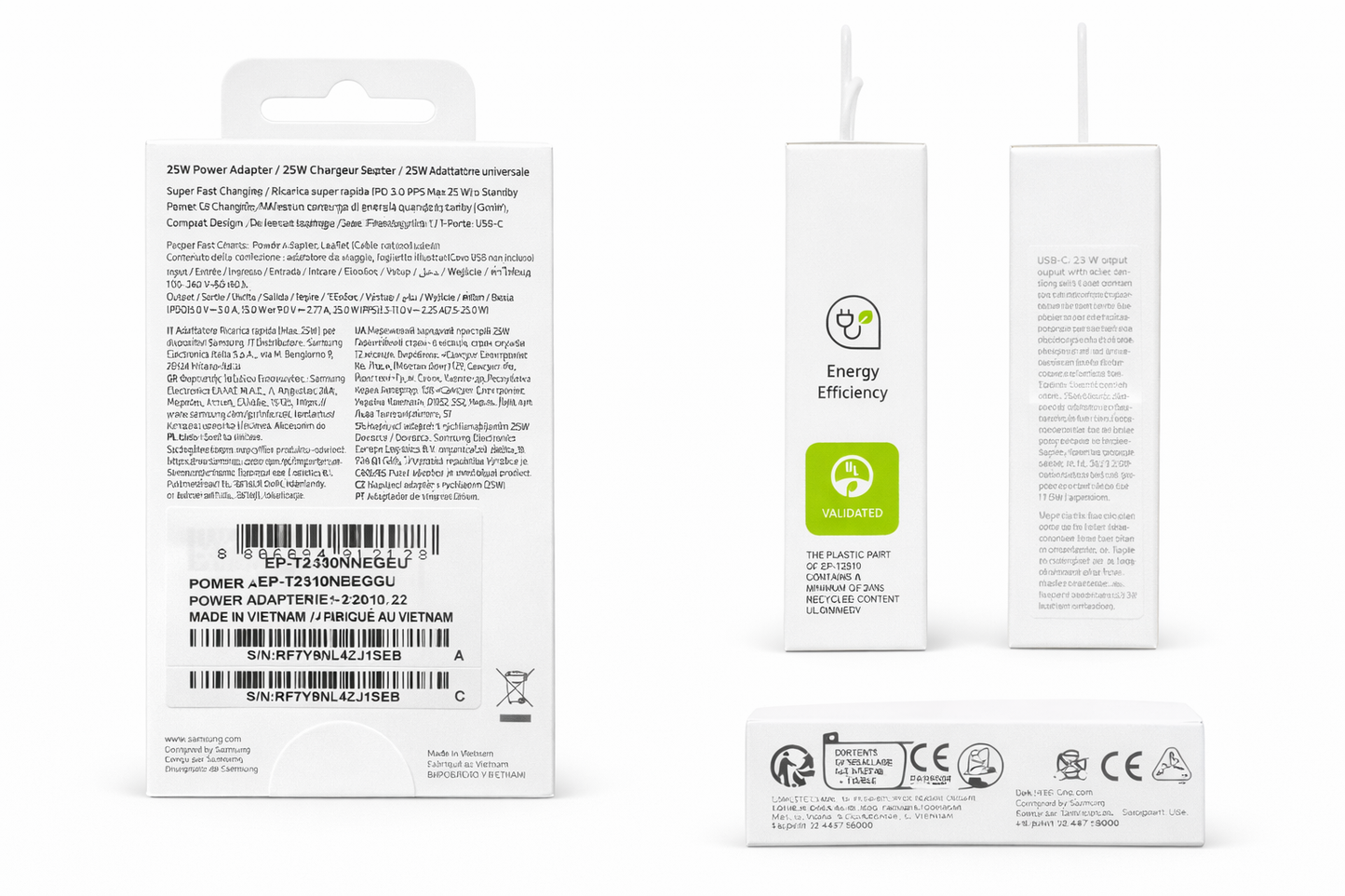 Chargeur Samsung 25W avec cable blanc