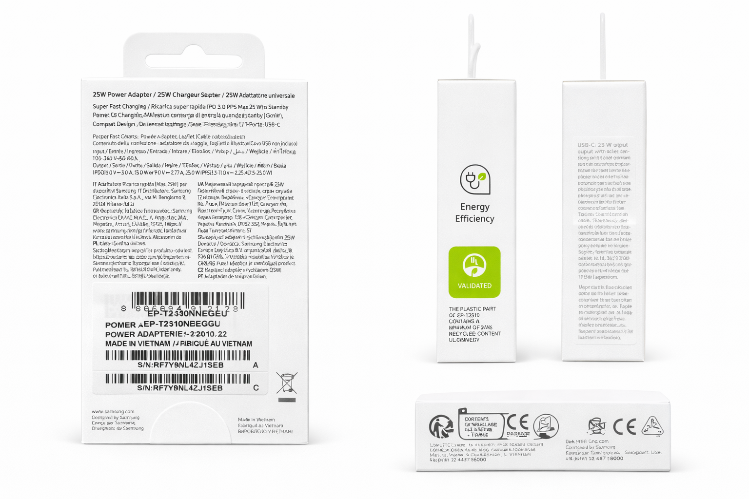 Chargeur Samsung 25W avec cable blanc