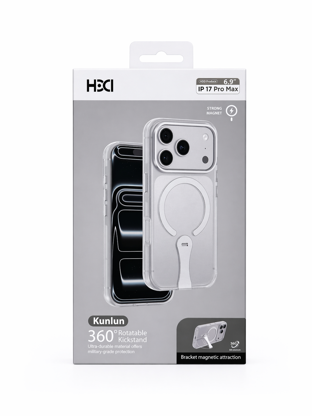 Coque MagSafe 360° Kickstand – iPhone 17 Pro