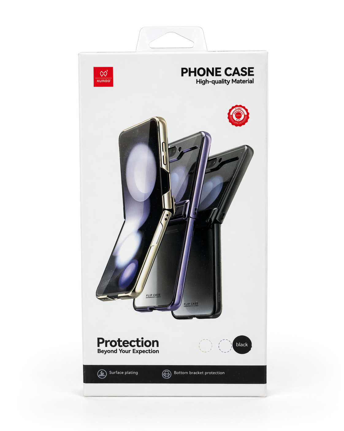 Étui Transparent Brillant XUNDD pour Samsung Galaxy Z Flip 5