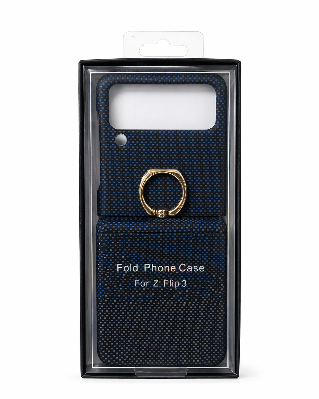 Étui Carbone Samsung Galaxy Z Flip 3 avec Anneau Support