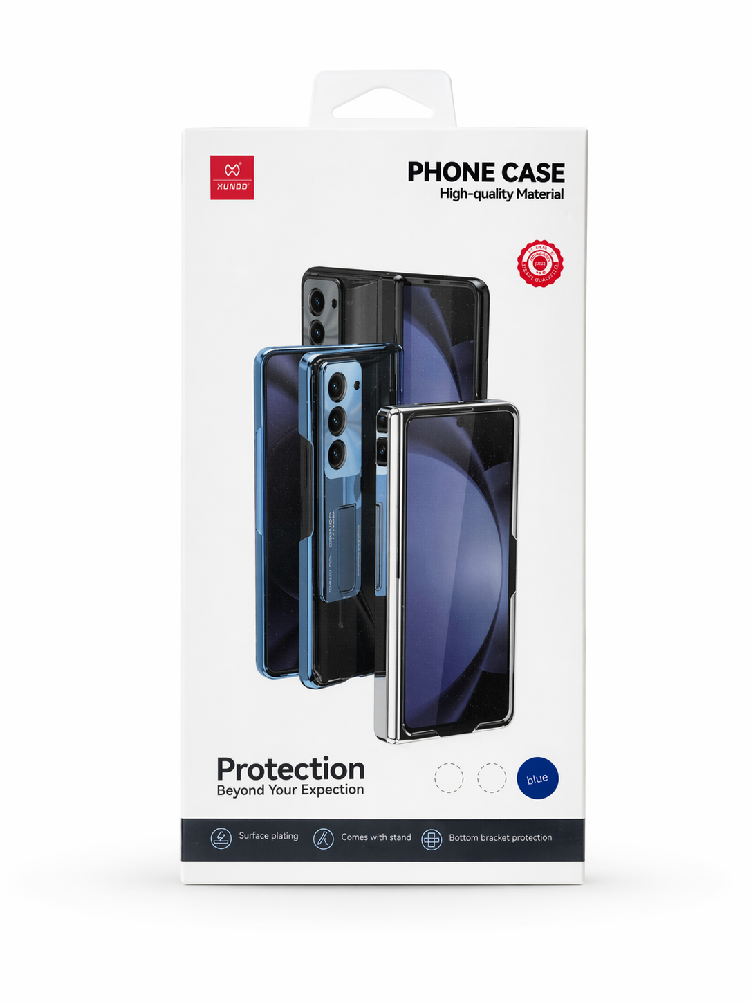 Étui XUNDD Transparent avec Support pour Samsung Galaxy Z Fold 5