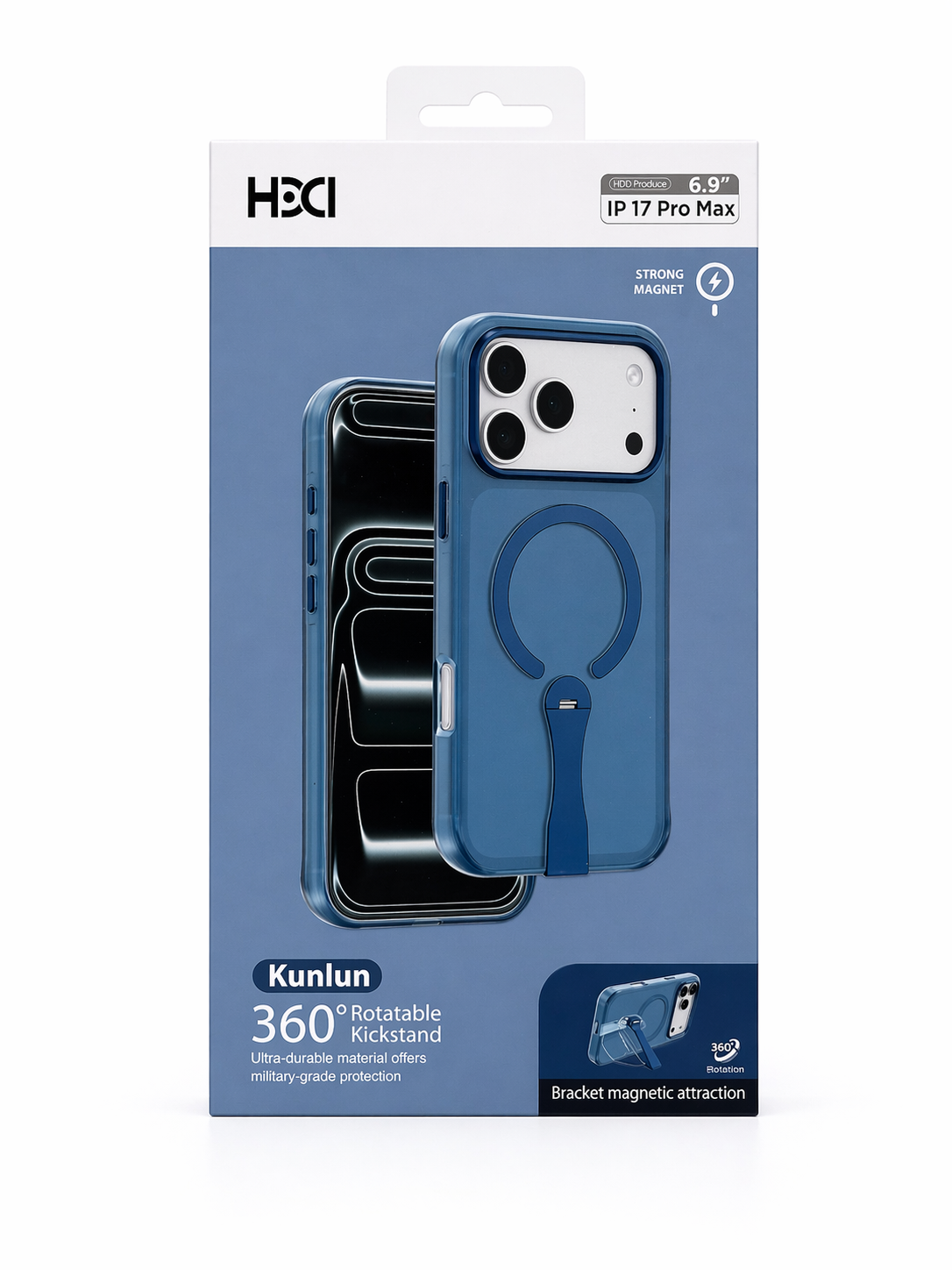 Coque MagSafe 360° Kickstand – iPhone 17 Pro Max