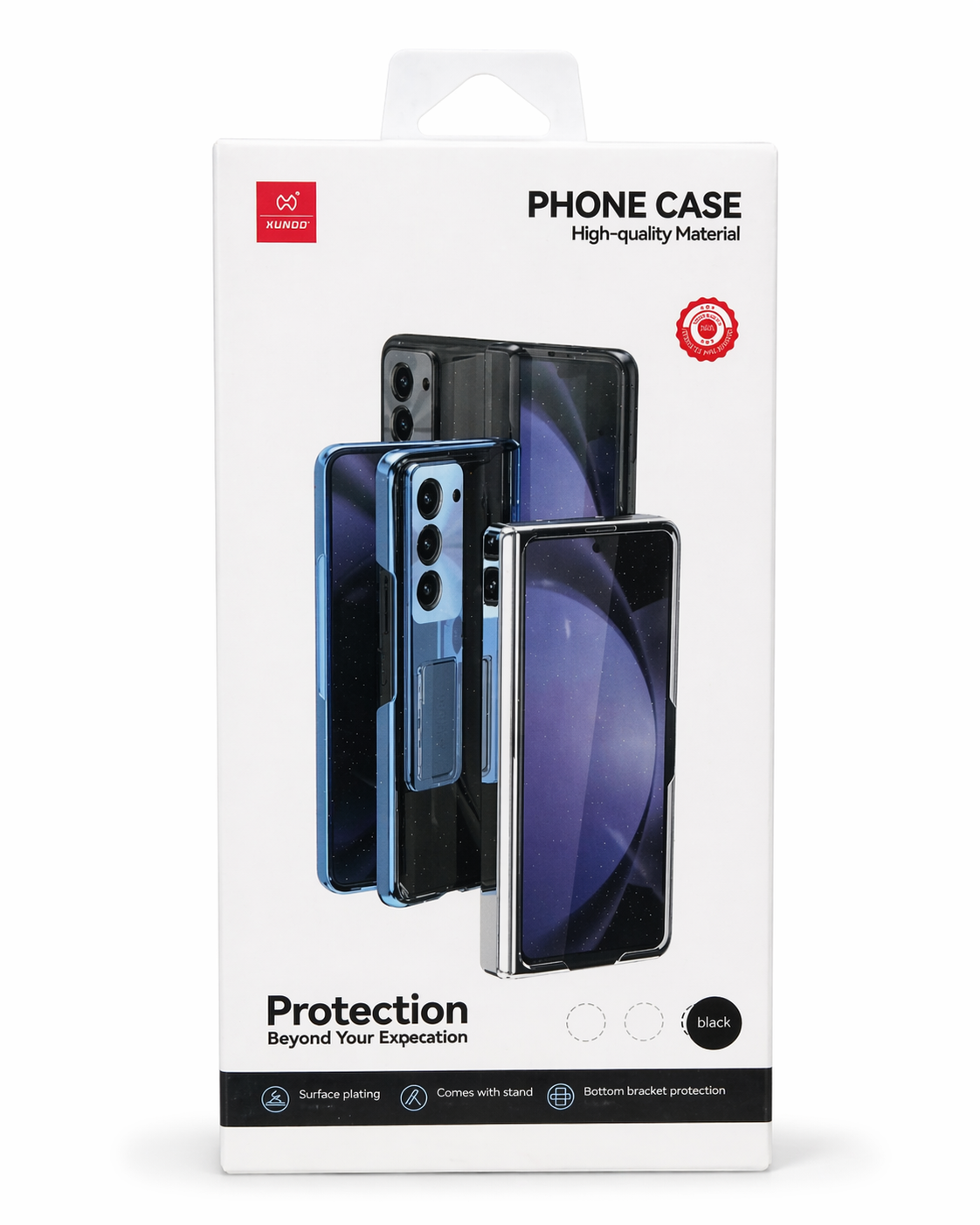 Étui XUNDD Transparent avec Support pour Samsung Galaxy Z Fold 5