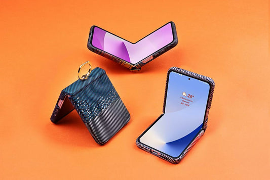 Étui Carbone Samsung Galaxy Z Flip 3 avec Anneau Support