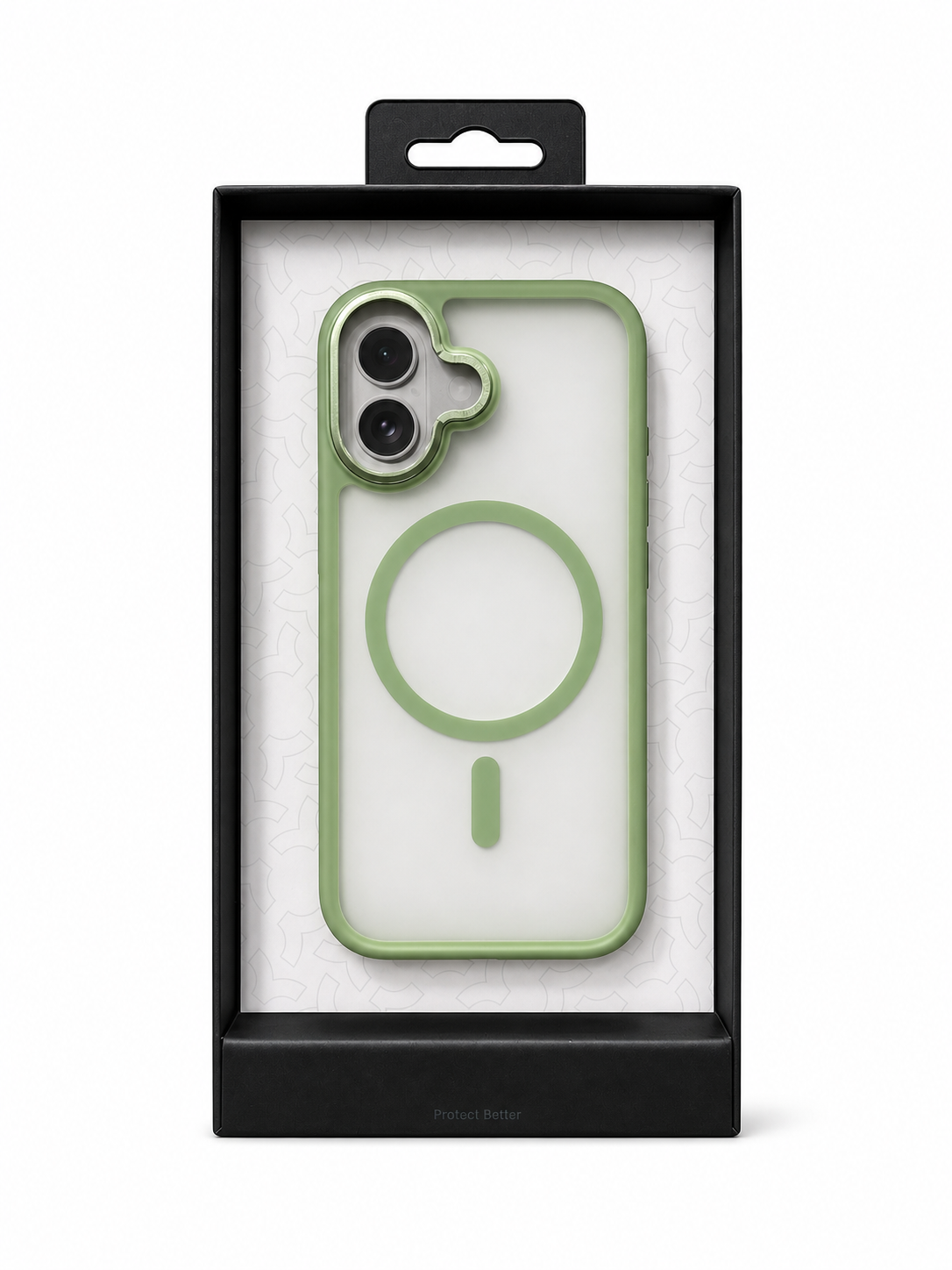 Coque BENKS Mist MagSafe – Vert Olive pour iPhone 17