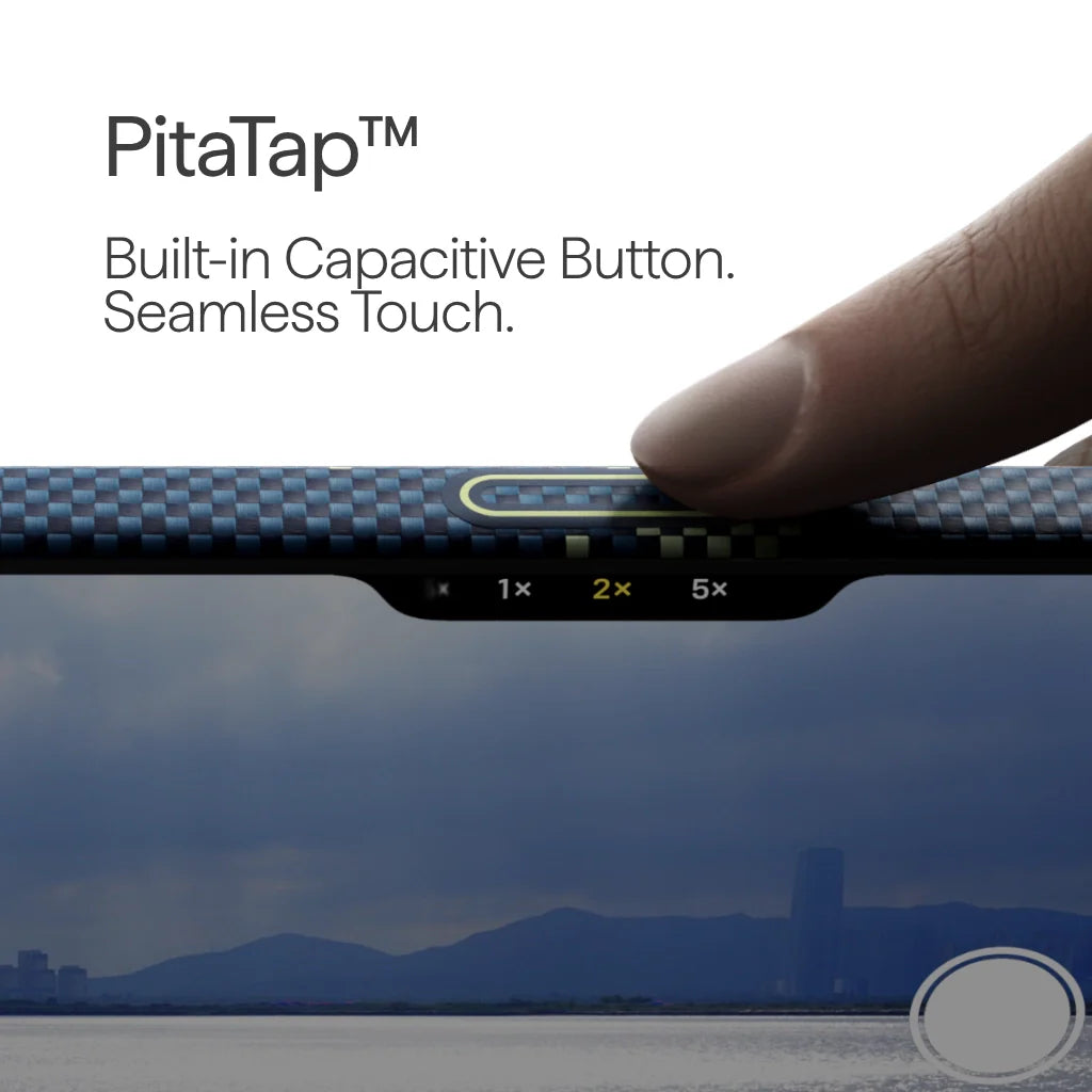 Coque PITAKA Carbone MagSafe iPhone 17 Pro  – StarPeak Bleu Premium
