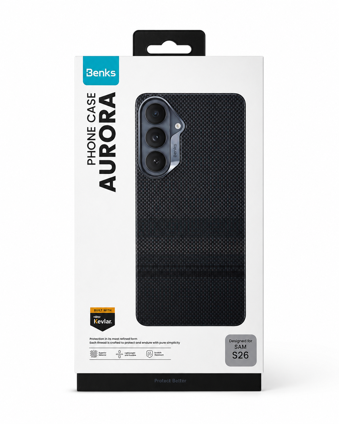 Coque BENKS Aurora Kevlar MagSafe – Samsung S26 / S26 Plus / S26 Ultra
