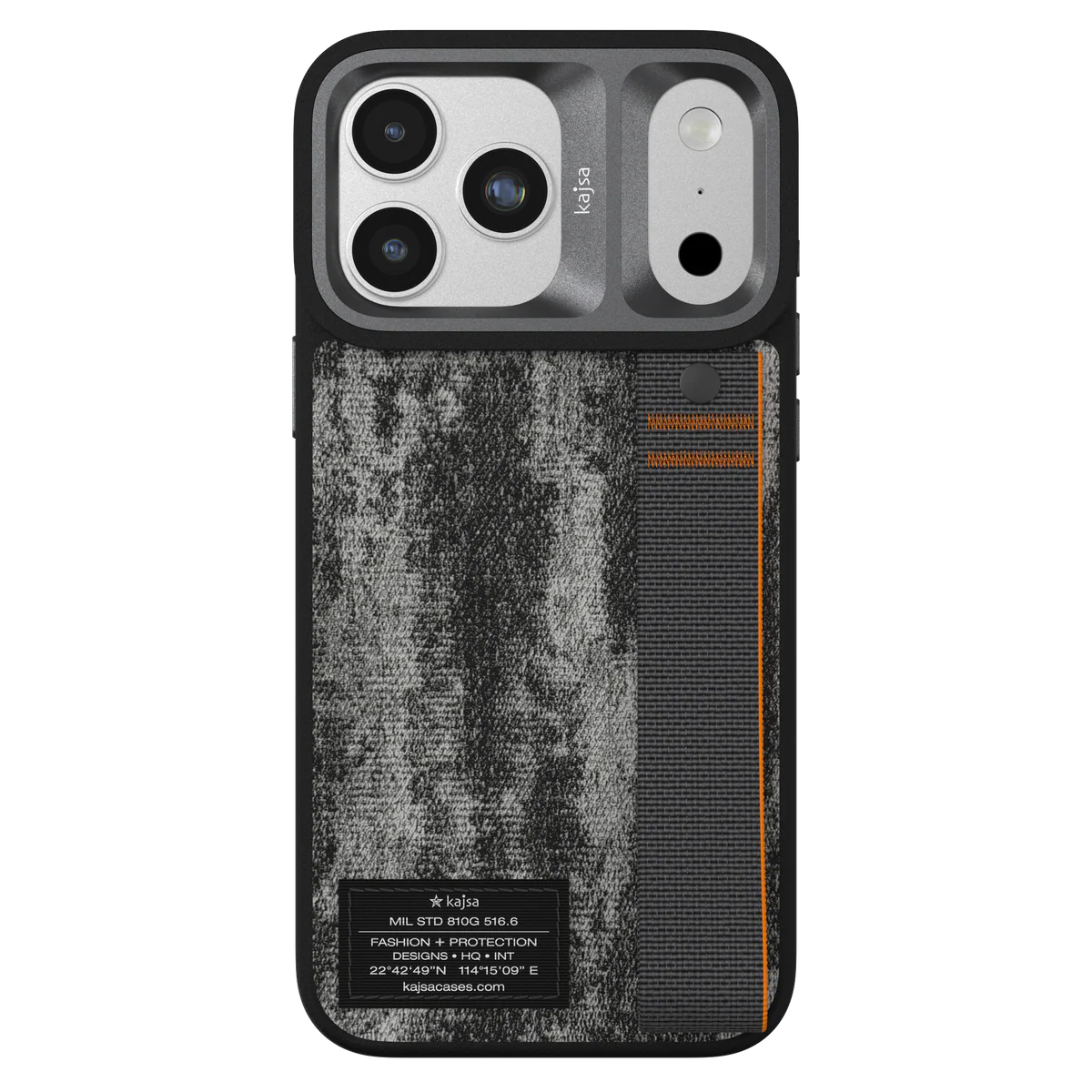 Étui iPhone Kajsa Tissu Premium avec Sangle – Protection Élégante & Design Outdoor