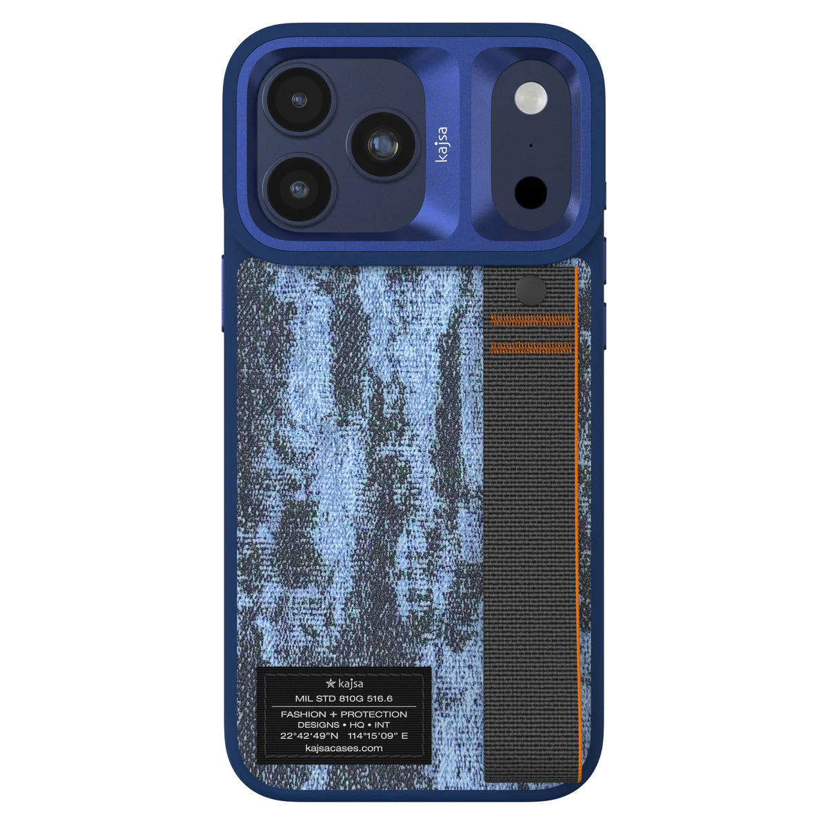 Étui iPhone Kajsa Tissu Premium avec Sangle – Protection Élégante & Design Outdoor