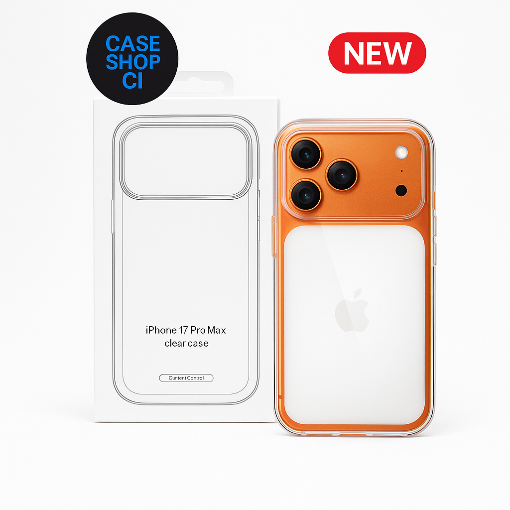 Coque Transparente MagSafe Originale Apple – iPhone 17 Pro / 17 Pro Max