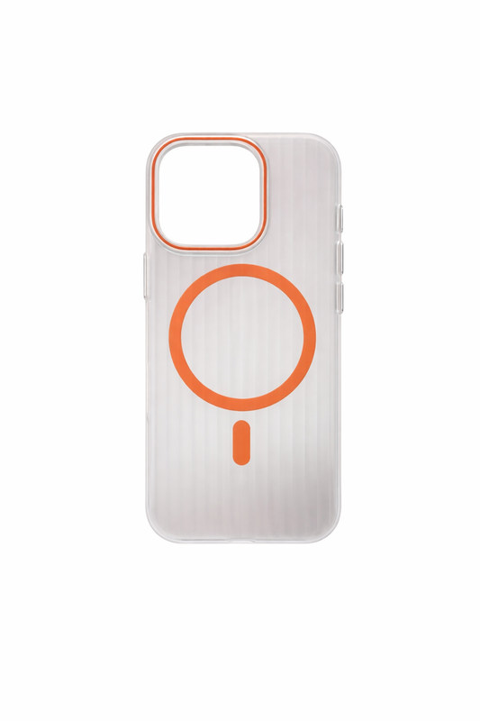 Coque iPhone Mate Transparente MagSafe Rainurée iPhone 16 Pro Max