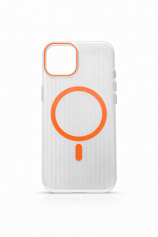 Coque iPhone Mate Transparente MagSafe Rainurée iPhone 15