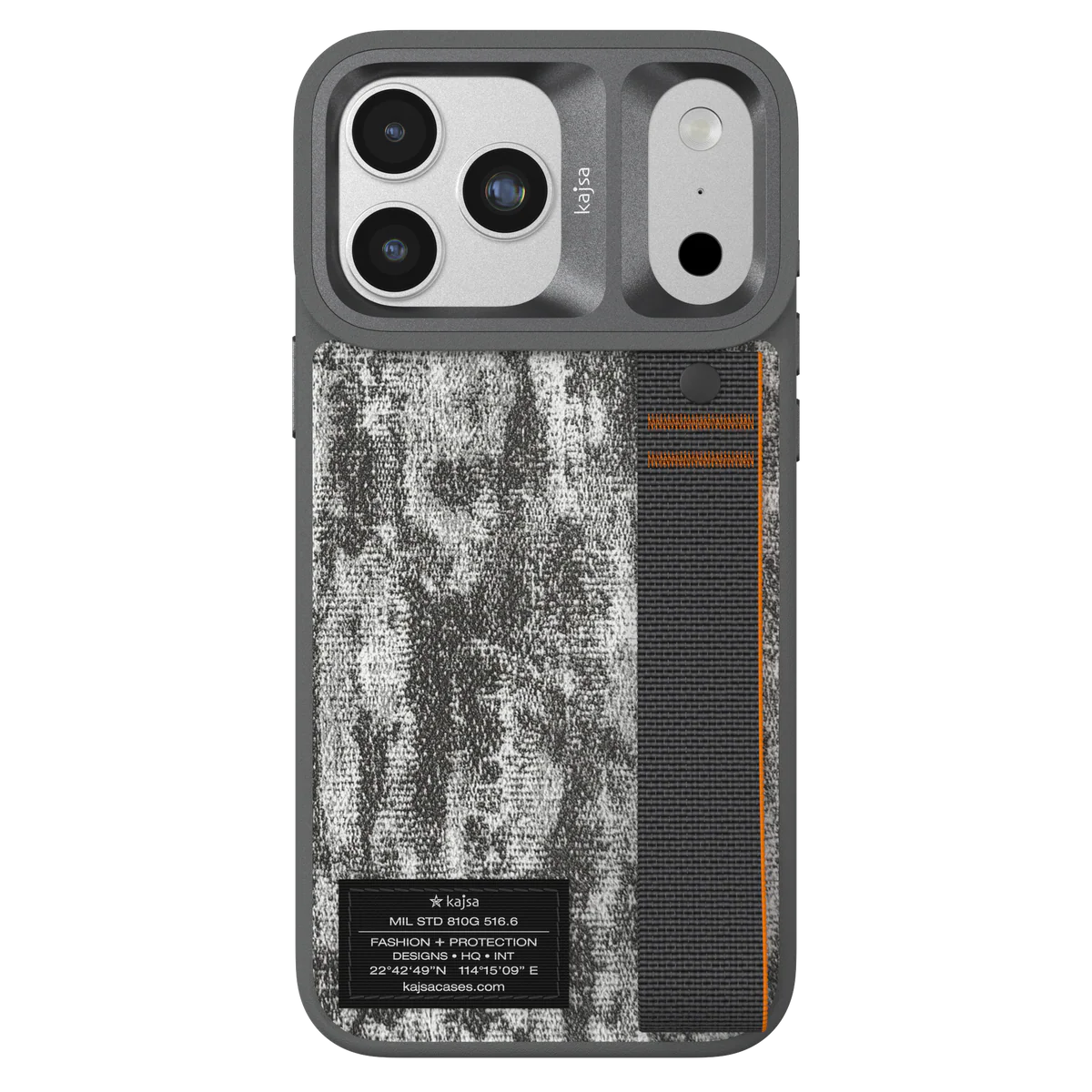 Étui iPhone Kajsa Tissu Premium avec Sangle – Protection Élégante & Design Outdoor
