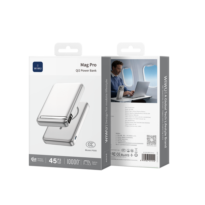 Power Bank WiWU Wi-P020 MagSafe 10000 mAh vue 2