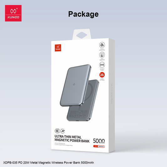Power Bank XUNDO 10000 mAh Compact vue 1