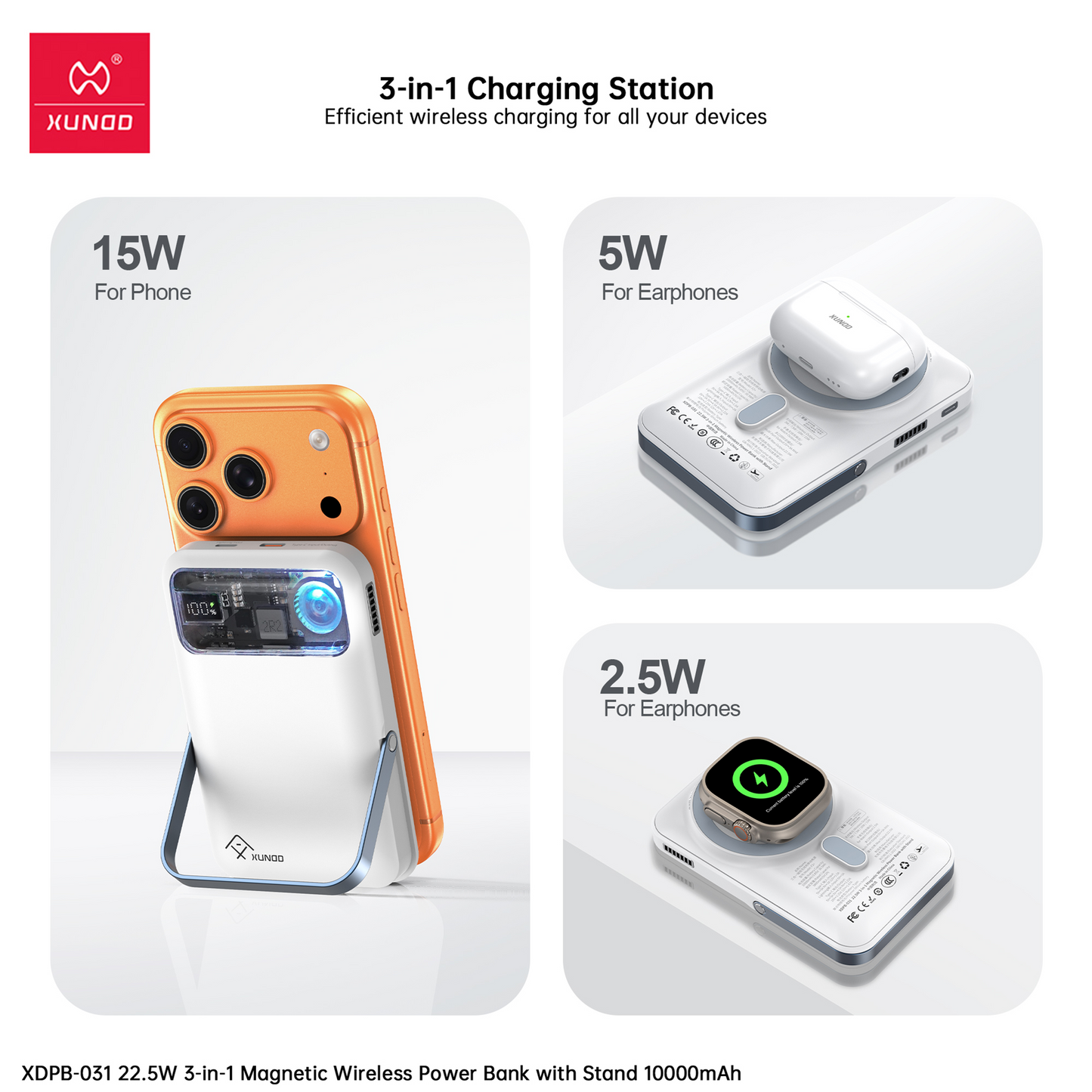 Power Bank XUNDO 10000 mAh vue 6