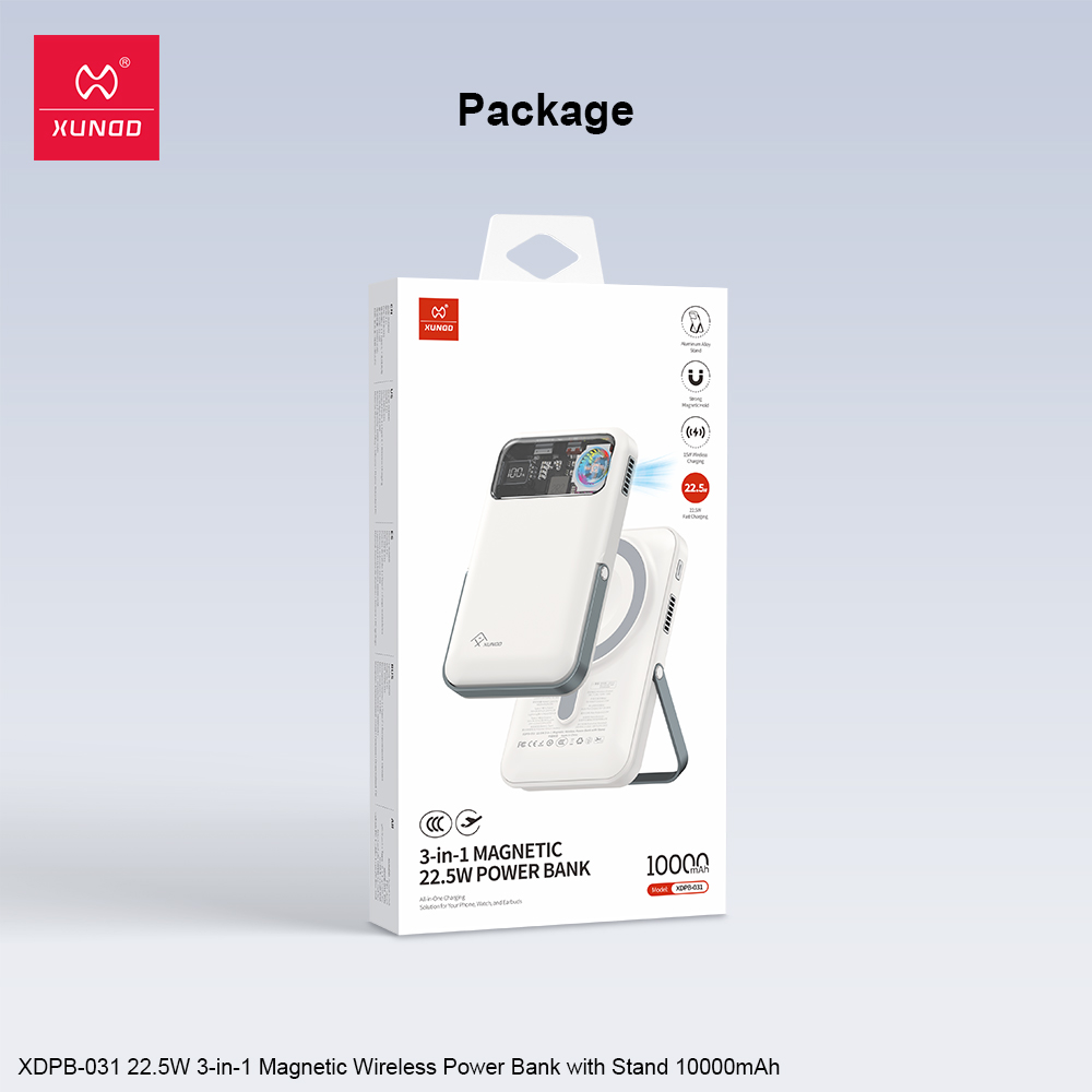 Power Bank XUNDO 10000 mAh vue 1