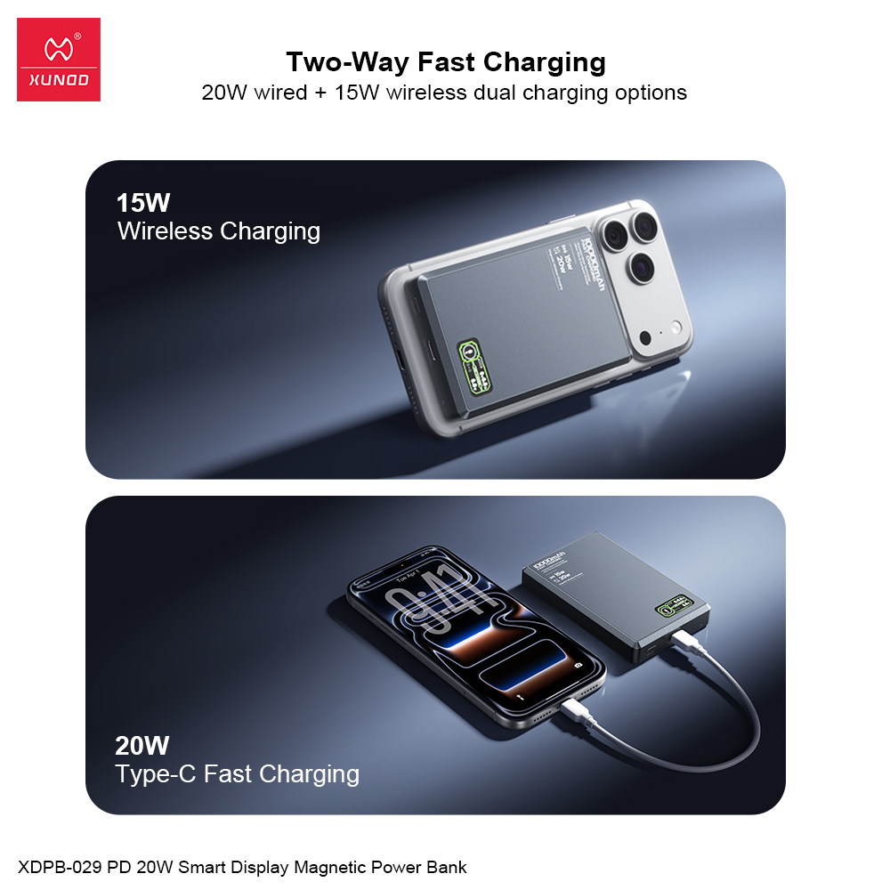 Power Bank Slim XUNDO vue 5