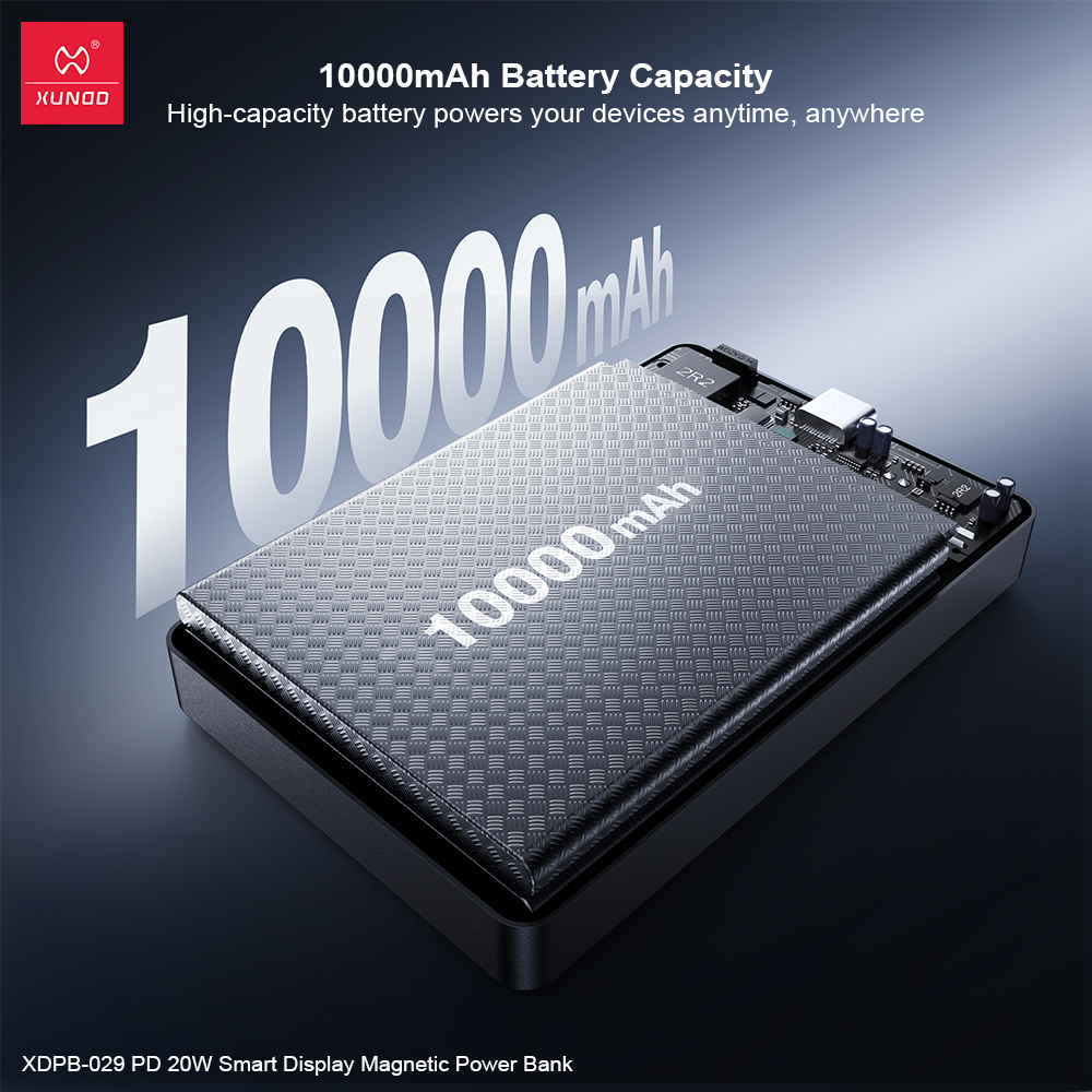 Power Bank Slim XUNDO vue 3