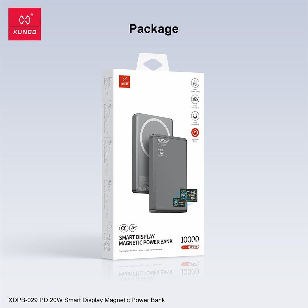 Power Bank Slim XUNDO vue 1