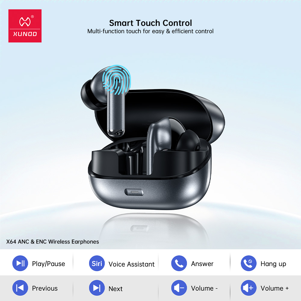 Ecouteurs Bluetooth XUNDO vue 2
