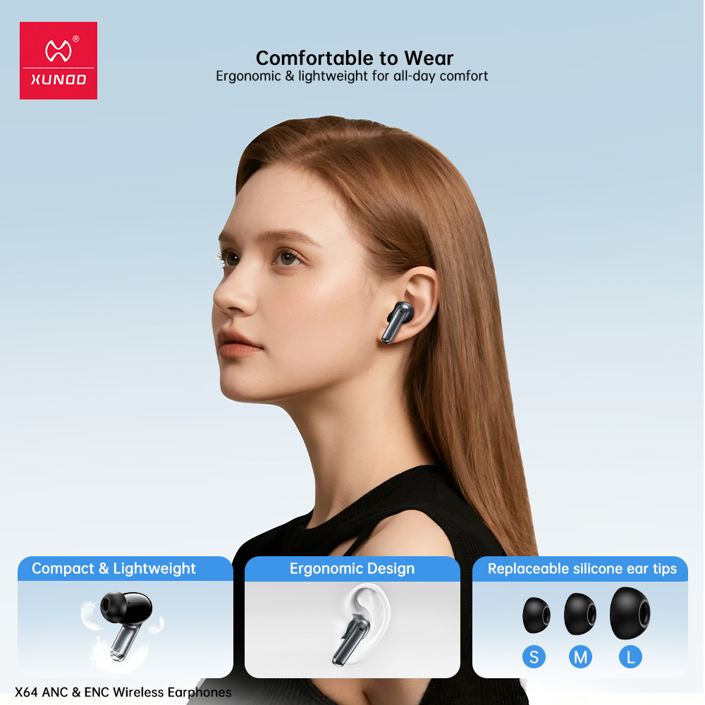 Ecouteurs Bluetooth XUNDO vue 5