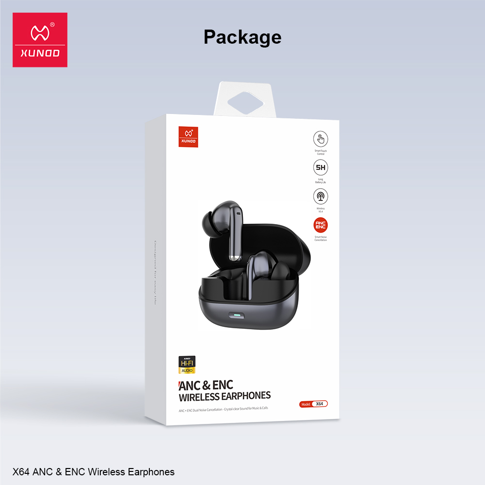 Ecouteurs Bluetooth XUNDO vue 1