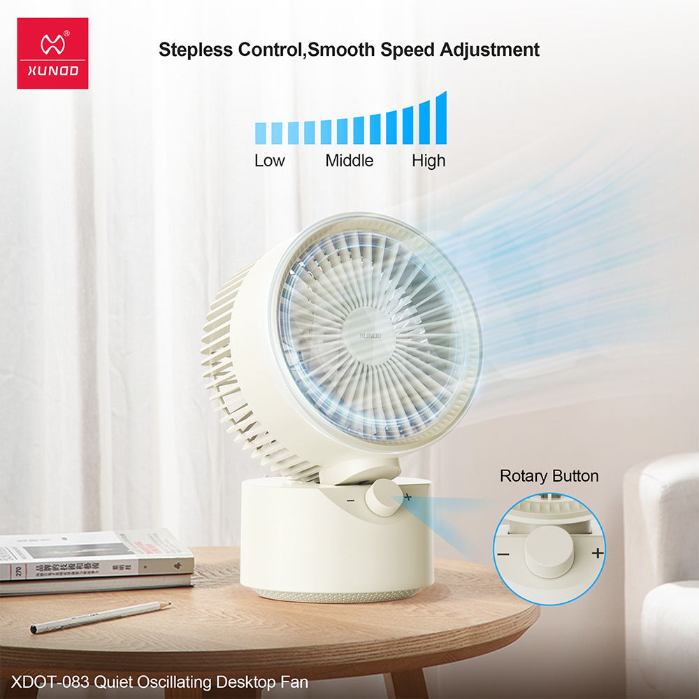 Ventilateur Bureau Oscillant XUNDO vue 5