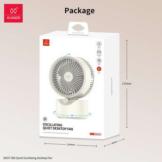 Ventilateur Bureau Oscillant XUNDO vue 1