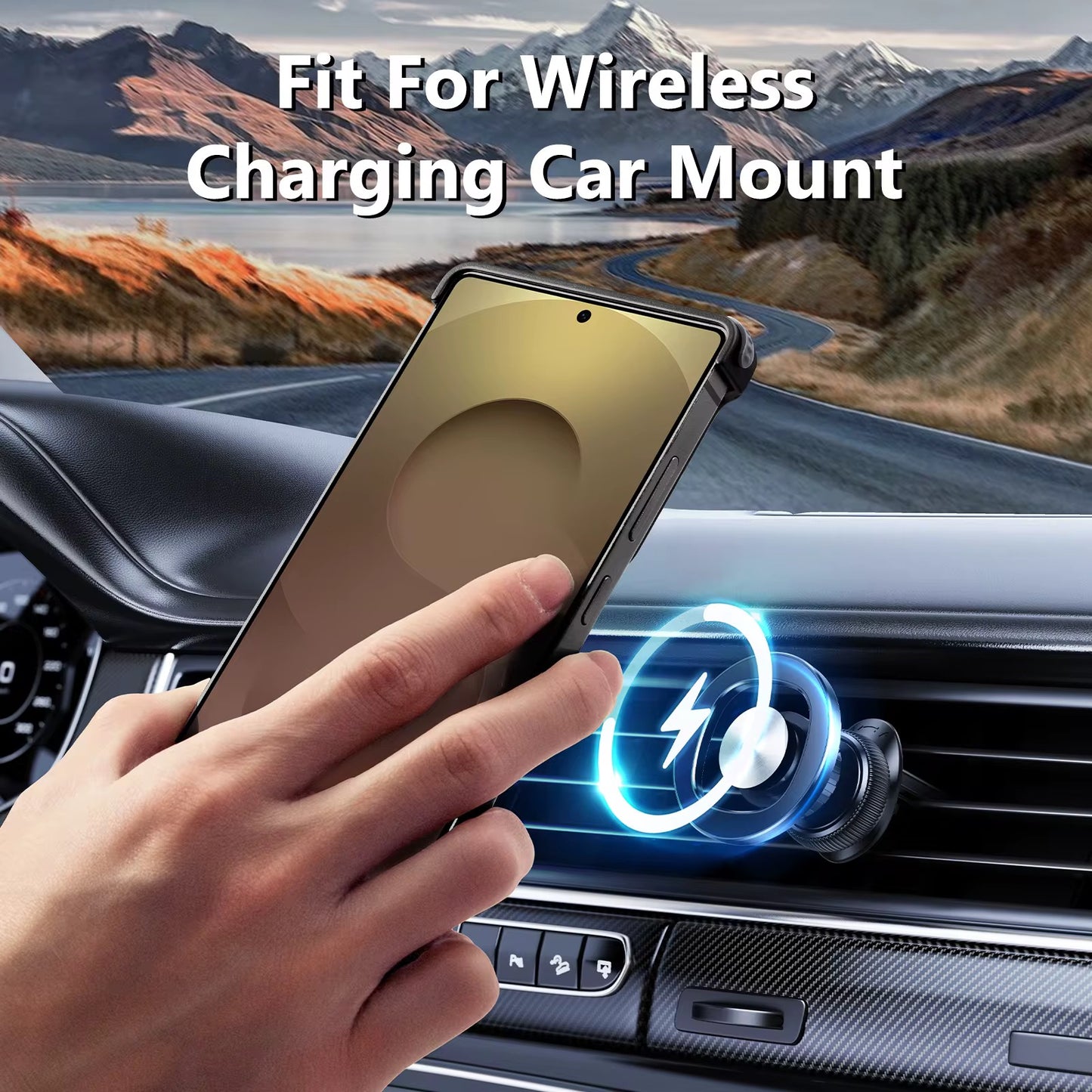 🧲 Coque Carbone Design – Compatible MagSafe & Ultra Premium (Samsung S24 / S25 Ultra)