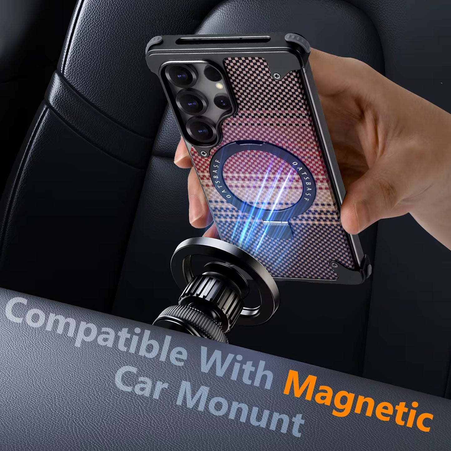 🧲 Coque Carbone Design – Compatible MagSafe & Ultra Premium (Samsung S24 / S25 Ultra)