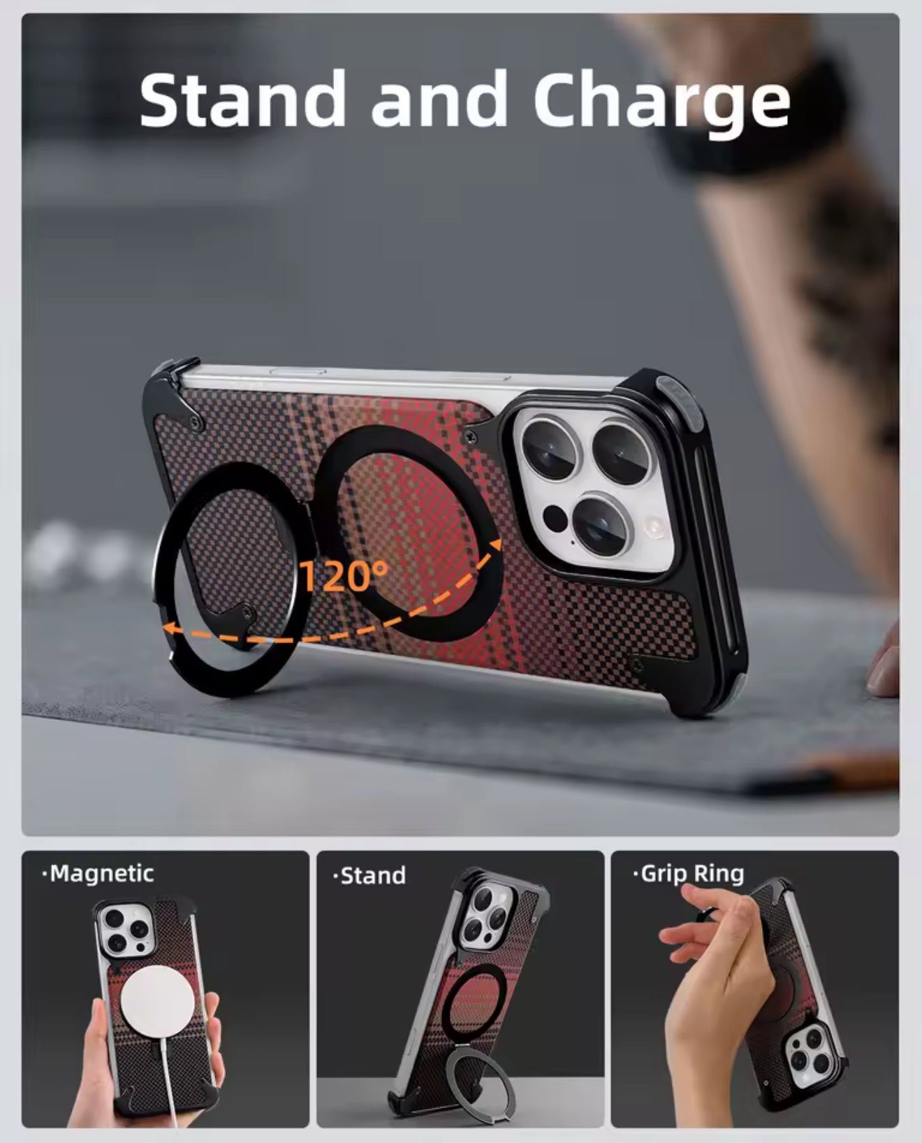 📱 Coque Carbone Design – Compatible MagSafe & Ultra Résistante (iPhone 14 / 15 / 16 Pro & Pro Max)