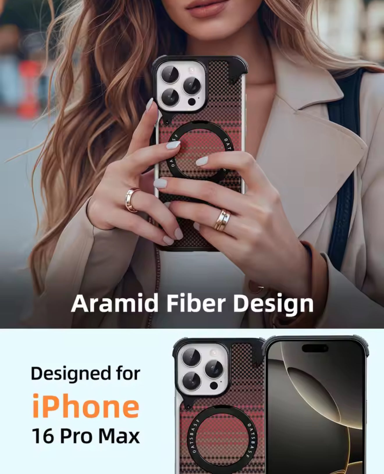 📱 Coque Carbone Design – Compatible MagSafe & Ultra Résistante (iPhone 14 / 15 / 16 Pro & Pro Max)