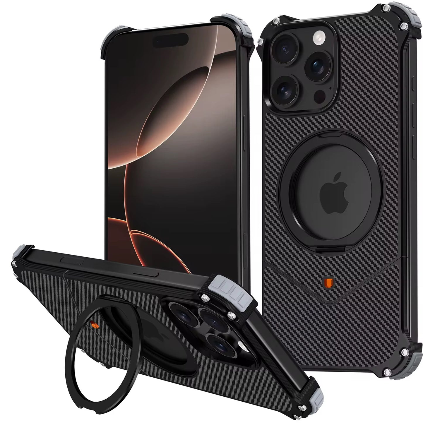Coque Carbone & Aluminium MagSafe 360 iPhone (16 Pro Max)