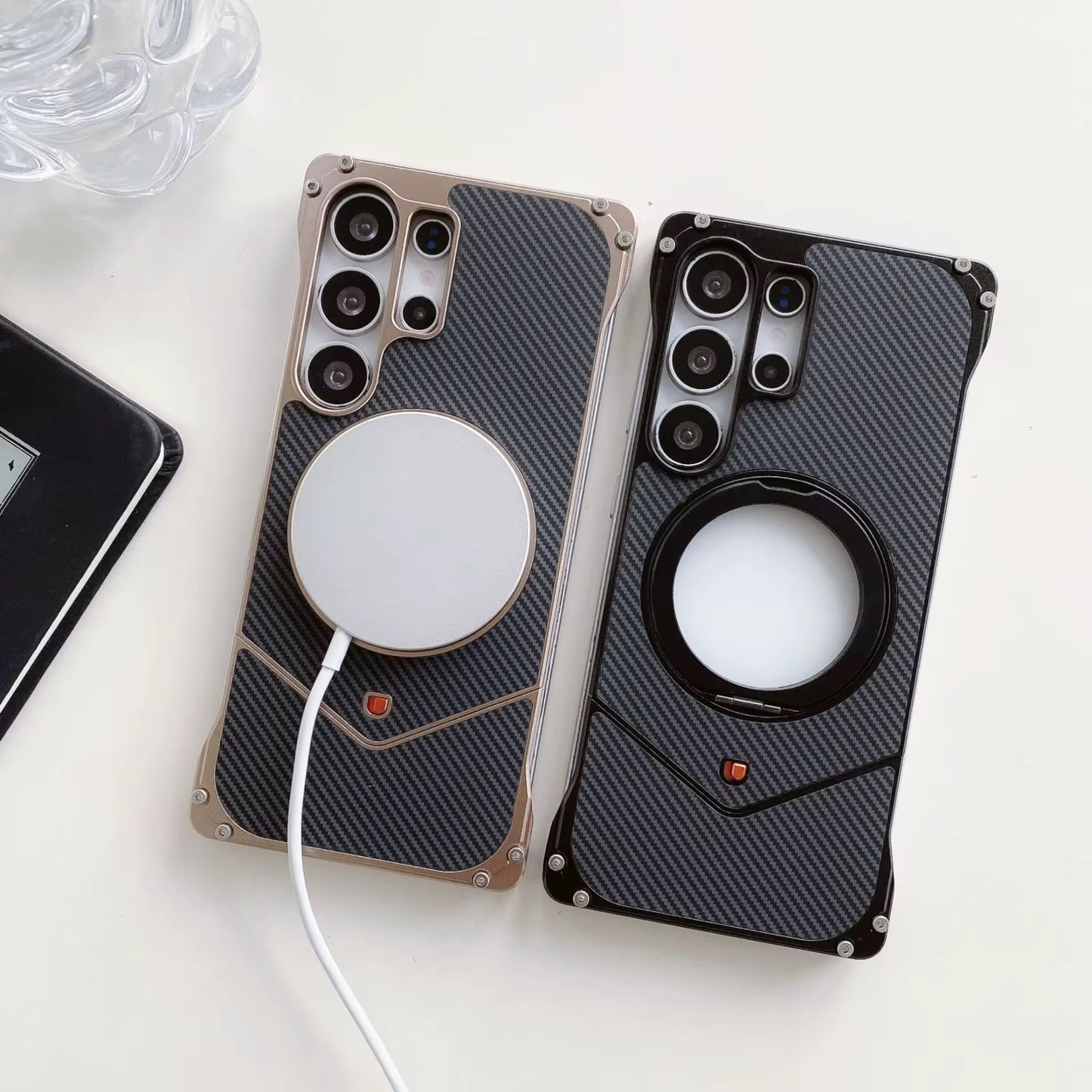 Coque Carbone & Aluminium MagSafe 360 Samsung ( S25 ultra )