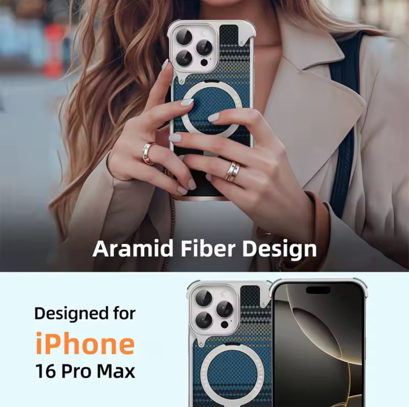 📱 Coque Carbone Design – Compatible MagSafe & Ultra Résistante (iPhone 14 / 15 / 16 Pro & Pro Max)
